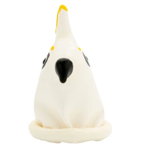 CONDOMERIE - RÄCZNIE MALOWANE NOWOÅCI PREZERWATYWY PARROT WHITE